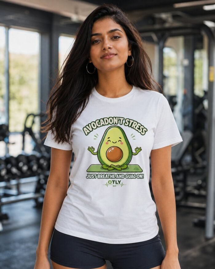 Avocadon’t Stress Wellness Graphic T-Shirt - White