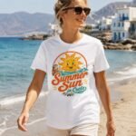 OTLY 869 Summer Sun in Crete Unisex T-Shirt - White