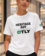 OTLY 869 Heritage Unisex Organic Cotton T-Shirt – White