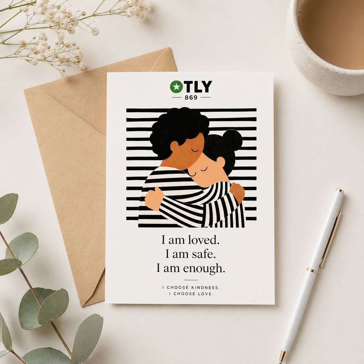 I Am Loved Affirmation5 I Am Loved Affirmation Greeting Card - Image 1