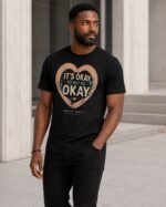 It’s Okay To Not Be Okay Unisex Organic Cotton T-Shirt - Image 2