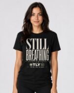 OTLY 869 Still Breathing Unisex Organic Cotton T-Shirt - Image 10