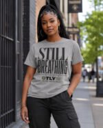 OTLY 869 Still Breathing Unisex Organic Cotton T-Shirt - Image 5