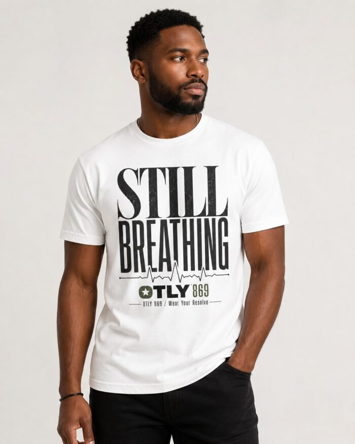 OTLY 869 Still Breathing Unisex Organic Cotton T-Shirt