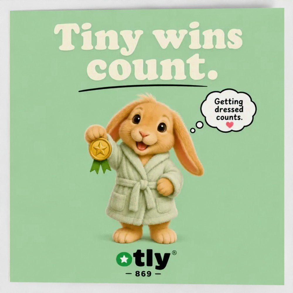 Tiny Wins Greeting Card by OTLY 869