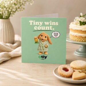 Tiny Wins Greeting Card by OTLY 869