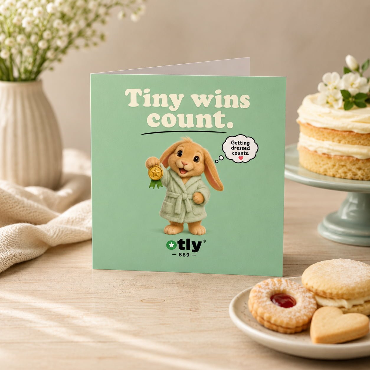 Tiny Wins Greeting Card by OTLY 869