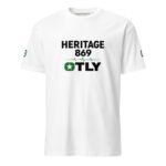 OTLY 869 Heritage Unisex Organic Cotton T-Shirt – White - Image 4