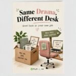 Same Drama, Different Desk – New Job Greeting Card - Image 2