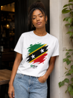 St Kitts & Nevis Heritage Organic Unisex T-Shirt | OTLY 869 - Image 4