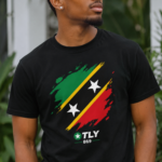 St Kitts & Nevis Heritage Organic Unisex T-Shirt | OTLY 869