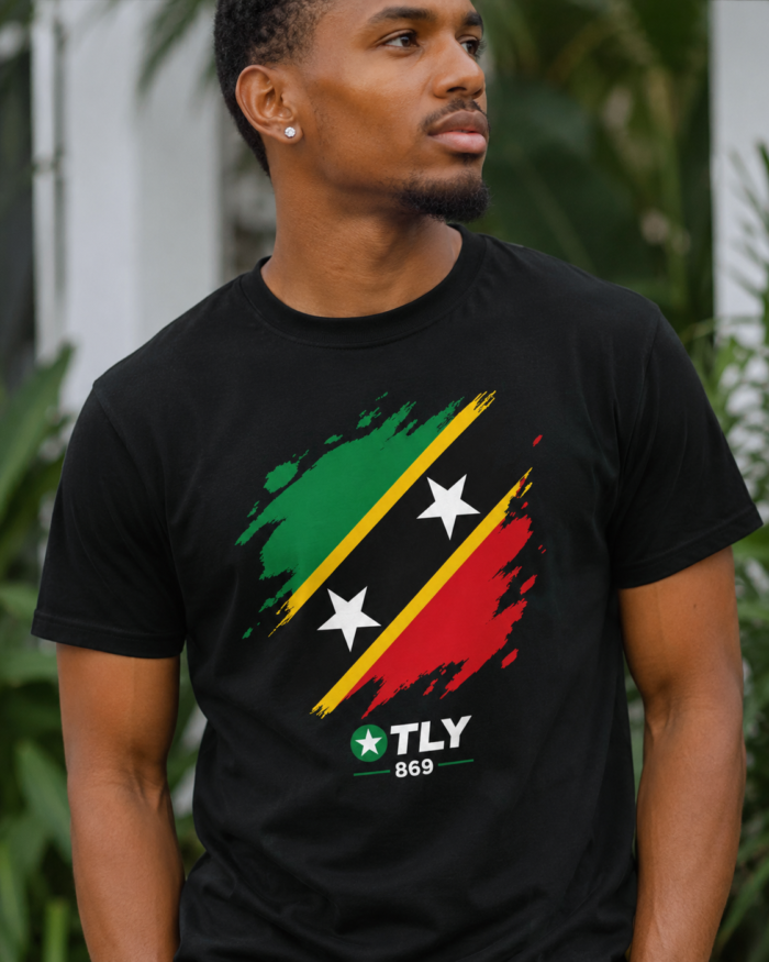St Kitts & Nevis Heritage Organic Unisex T-Shirt | OTLY 869