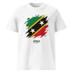 St Kitts & Nevis Heritage Organic Unisex T-Shirt | OTLY 869 - Image 5