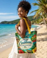 Carry the Caribbean Everywhere – Large Tote Bag - Image 5