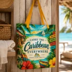 Carry the Caribbean Everywhere – Large Tote Bag