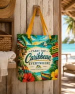Carry the Caribbean Everywhere – Large Tote Bag