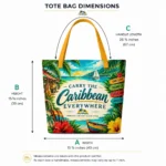 Carry the Caribbean Everywhere – Large Tote Bag - Image 8