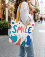 Smile (Abstract) Tote Bag - Image 3