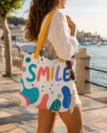 Smile (Abstract) Tote Bag - Image 8