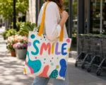 Smile (Abstract) Tote Bag - Image 2