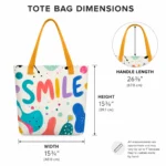 Smile (Abstract) Tote Bag - Image 5