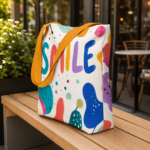 Smile (Abstract) Tote Bag - Image 4