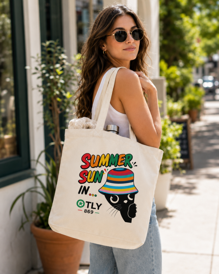 OTLY 869 Summer Sun In… Cotton Tote Bag