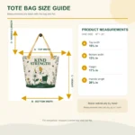 Kind Strength - Large All-Over Print Tote Bag with Pocket - Image 9