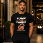 Tune Out the Noise, Protect Your Peace — Unisex T-Shirt - Image 3
