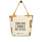 My Other Bag Is a Designer Bag – Large All-Over Print Tote Bag with Pocket - Image 2