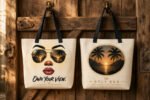 Own Your View — Large All-Over Print Tote Bag with Pocket - Image 3