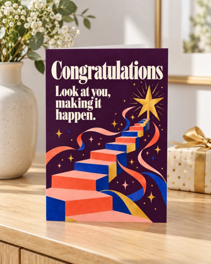 Making It Happen – Congratulations Greeting Card