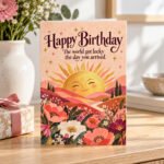 The World Got Lucky – Birthday Greeting Card