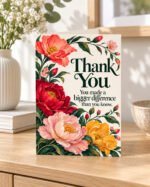 You Made a Bigger Difference – Thank You Greeting Card