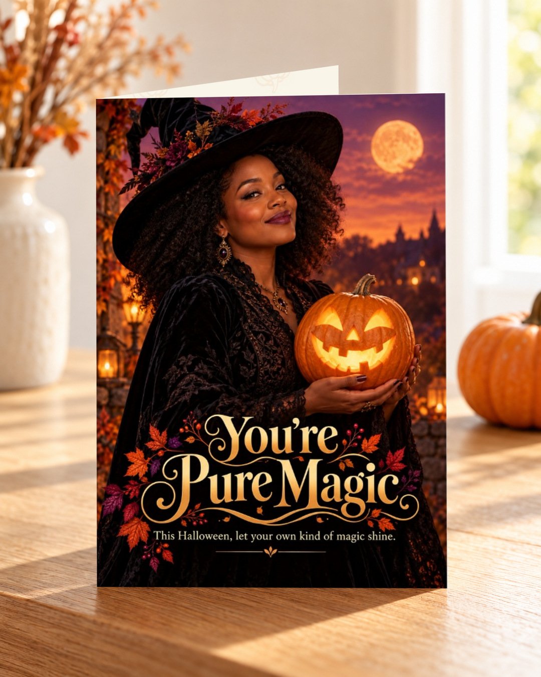 01_Front_Hero You’re Pure Magic – Halloween Greeting Card - Image 1