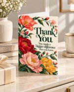 You Made a Bigger Difference – Thank You Greeting Card - Image 2