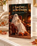 Too Cosy to Be Creepy – Halloween Greeting Card - Image 2