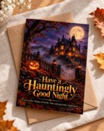 Have a Hauntingly Good Night – Halloween Greeting Card - Image 3