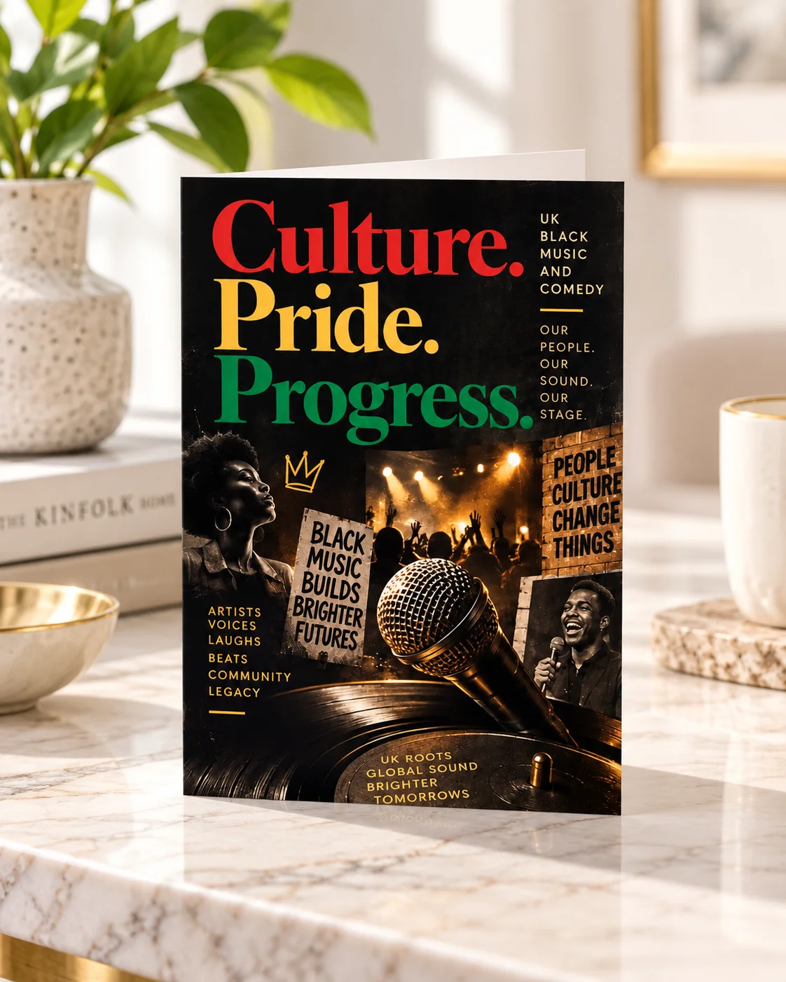 1. Culture, Pride, Progress Culture, Pride & Progress – Greeting Card - Image 1
