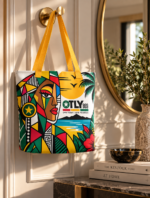 Good Vibes Large Tote Bag with Pocket