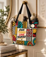 Own Today – Large All-Over Print Tote Bag with Pocket - Image 8