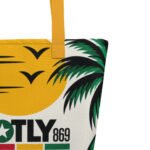 Good Vibes Large Tote Bag with Pocket - Image 9